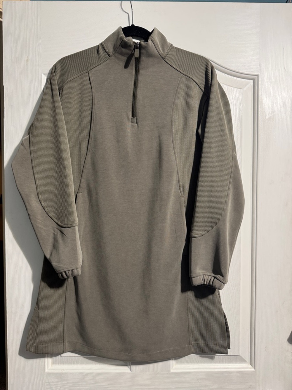 Lululemon Softstreme Half Zip Mini Dress Small Long Sleeve Athleisure - Picture 2 of 12
